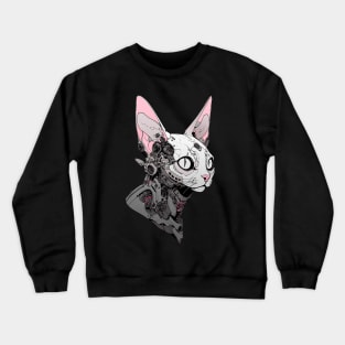 Cyberpunk Cat Crewneck Sweatshirt